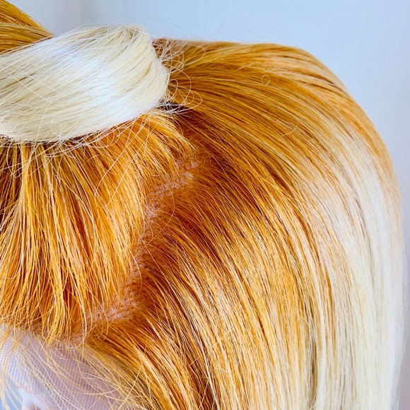 Gorgeous Blonde Auburn Versatile 13x4 Lace Front Synthetic Wig - Picture 6 of 15